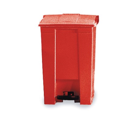 Red Step on Bin 68 Ltr - Click Image to Close